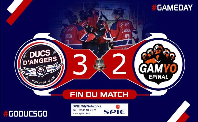 SLMJ-43 : Les Ducs coiffent les Gamyos au finsih (3-2)
