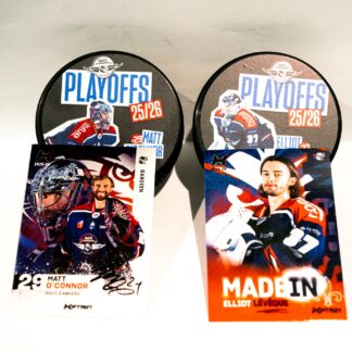 COMBO DUO PALET et CARTE KPTAIN GARDIENS - MATT O’CONNOR #29 et Elliot LÉVÊQUE #37