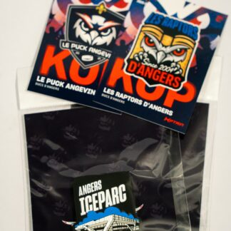 COMBO DUO MAGNET et CARTE KPTAIN - LE PUCK ANGEVIN + LES RAPTORS D'ANGERS